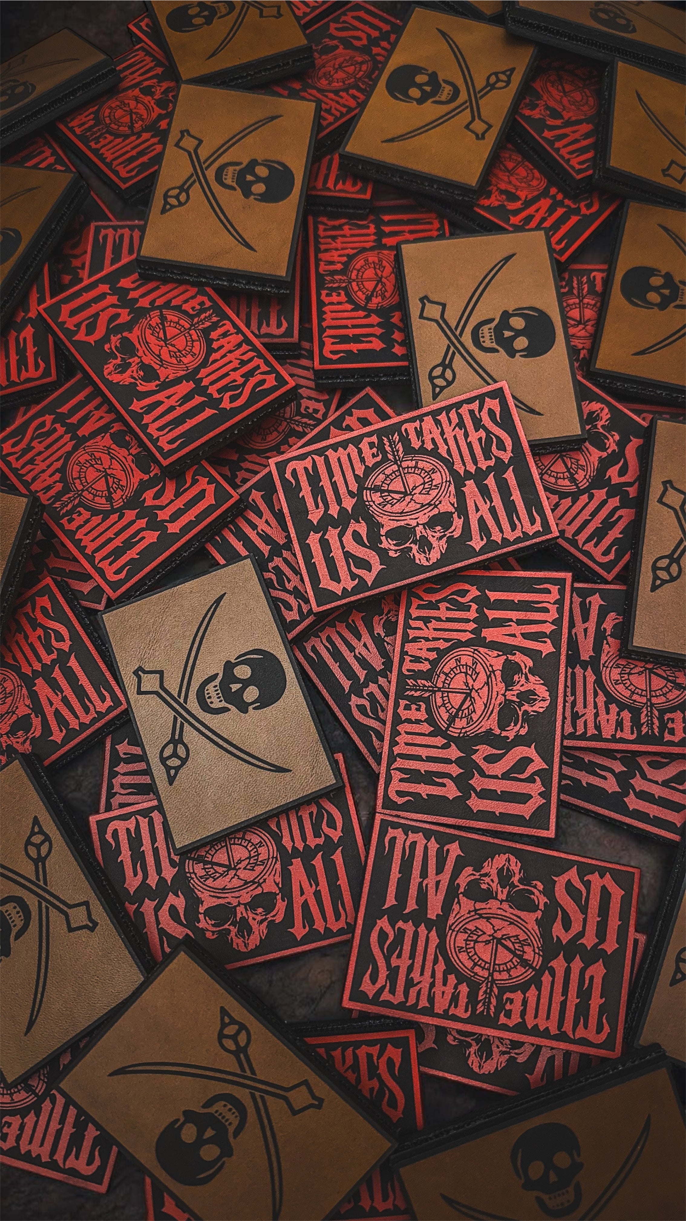 Time Taker Patch (Red Leather)